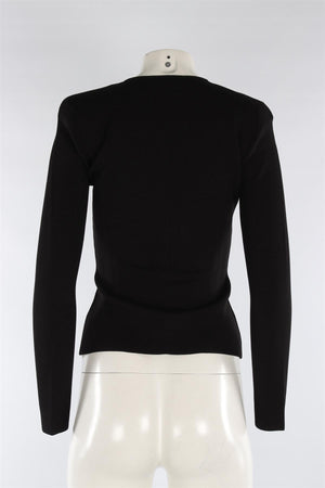 TOM FORD BLACK KNIT JACKET IT 36 UK 4
