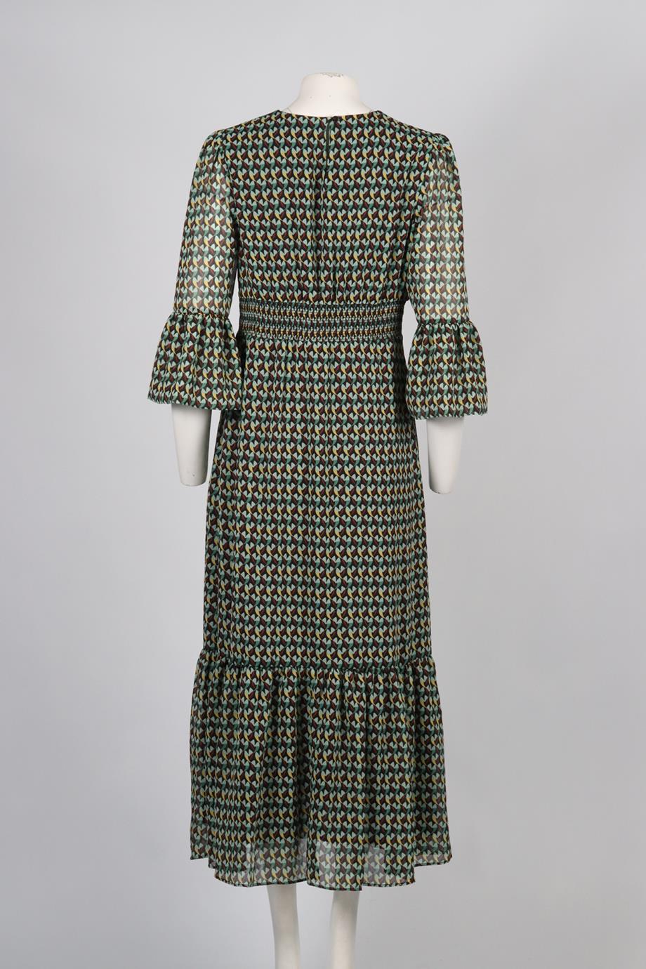 CEFINN PRINTED CREPE MAXI DRESS UK 14