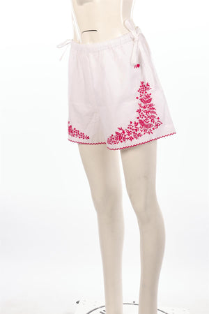 ALÉMAIS WHITE COTTON SHORTS AU 8 UK 8