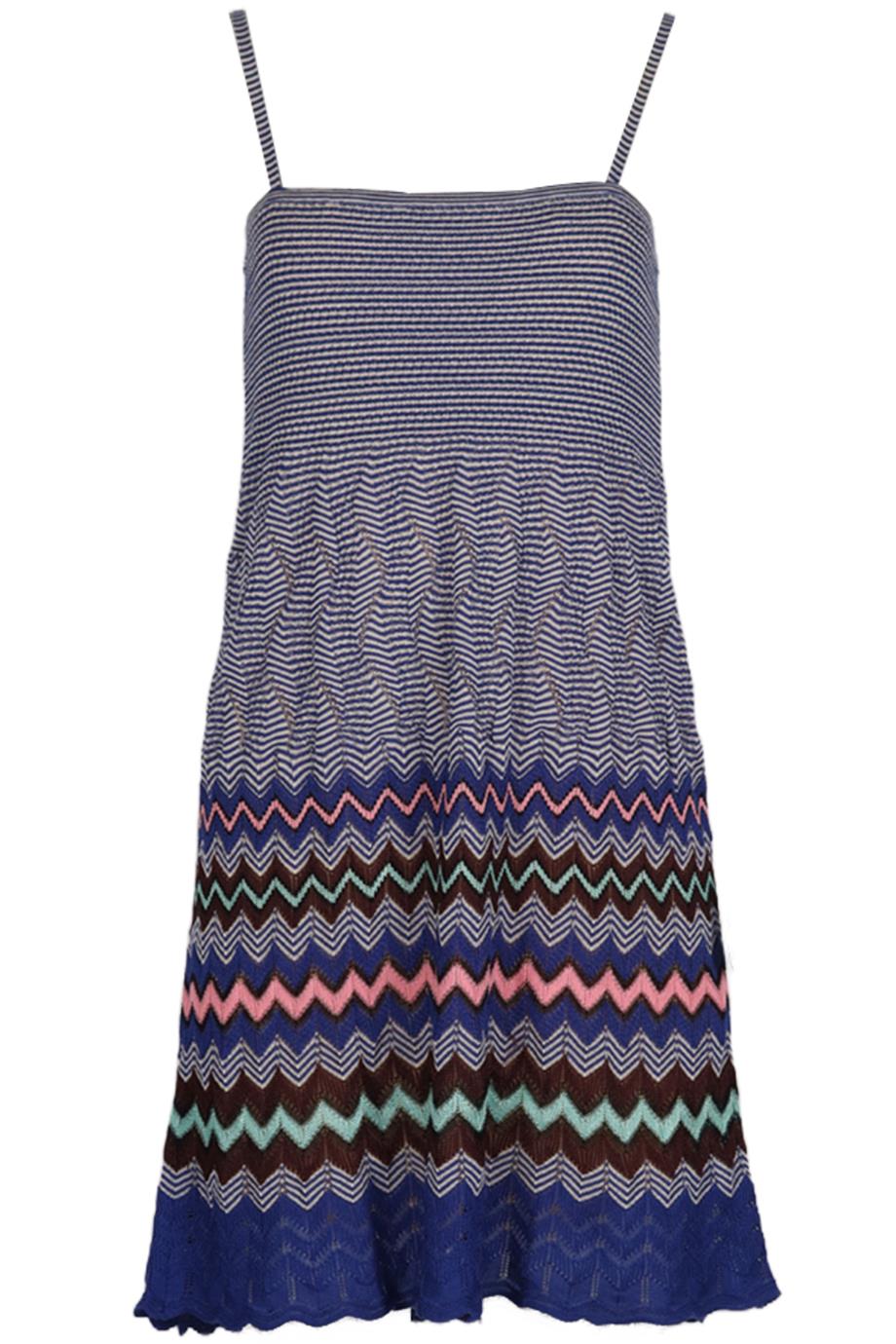 M MISSONI CROCHET KNIT MINI DRESS IT 42 UK 10