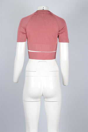 T BY ALEXANDER WANG PINK KNIT TOP SMALL