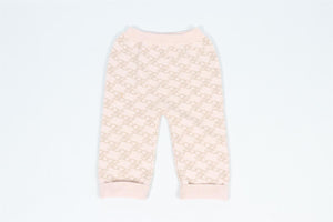 FENDI PINK KIDS GIRLS FF WOOL PANTS 24 MONTHS