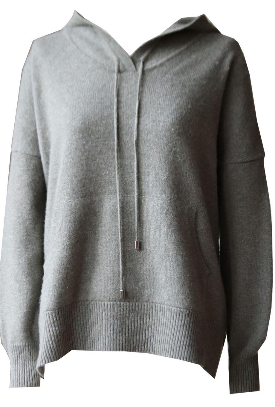 LUCY NAGLE WOOL AND CASHMERE BLEND HOODIE XSMALL/SMALL