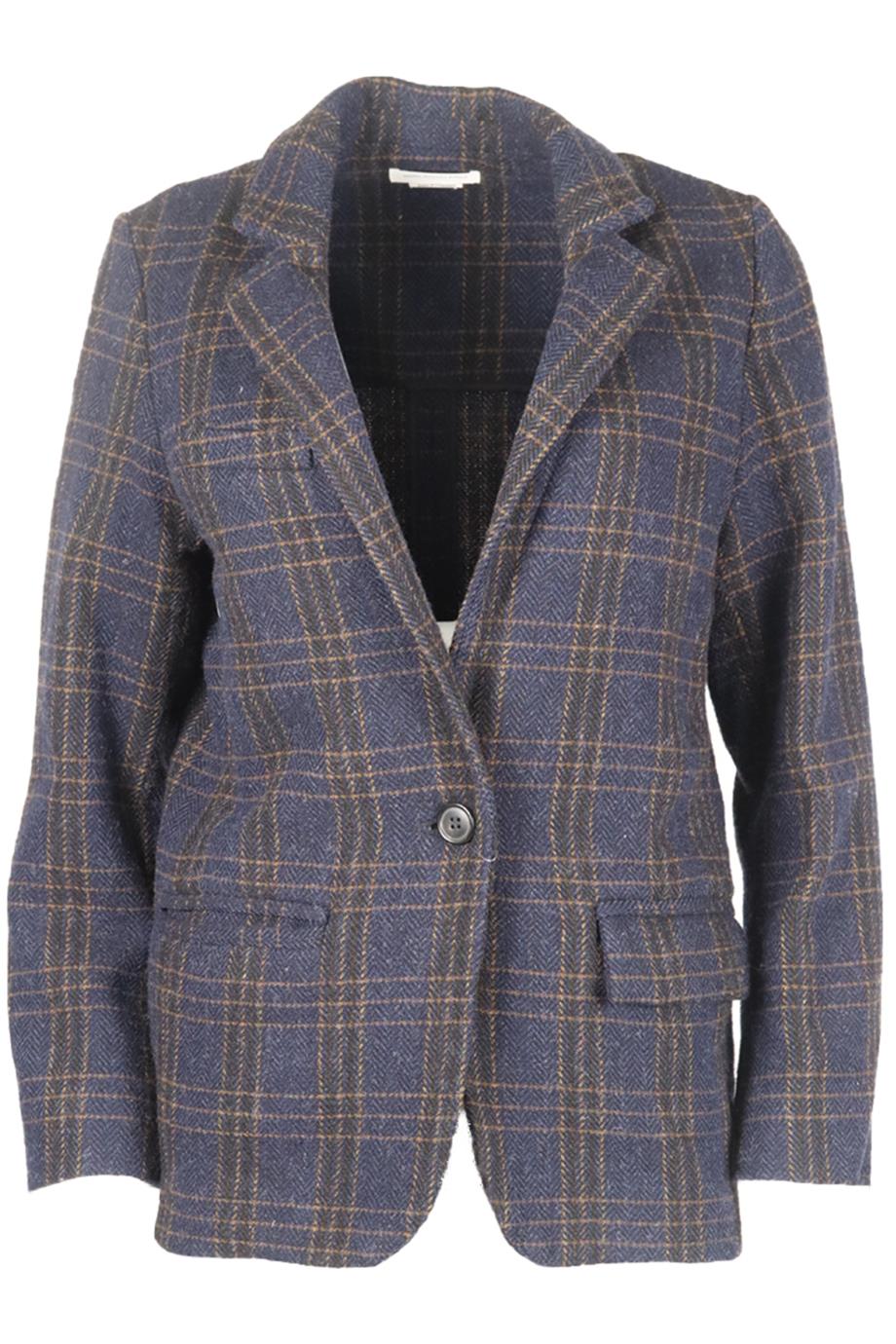 ISABEL MARANT ÉTOILE CHECKED WOOL JACKET FR 34 UK 6