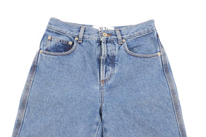 LOEWE BLUE HIGH RISE STRAIGHT LEG JEANS FR 36 UK 8