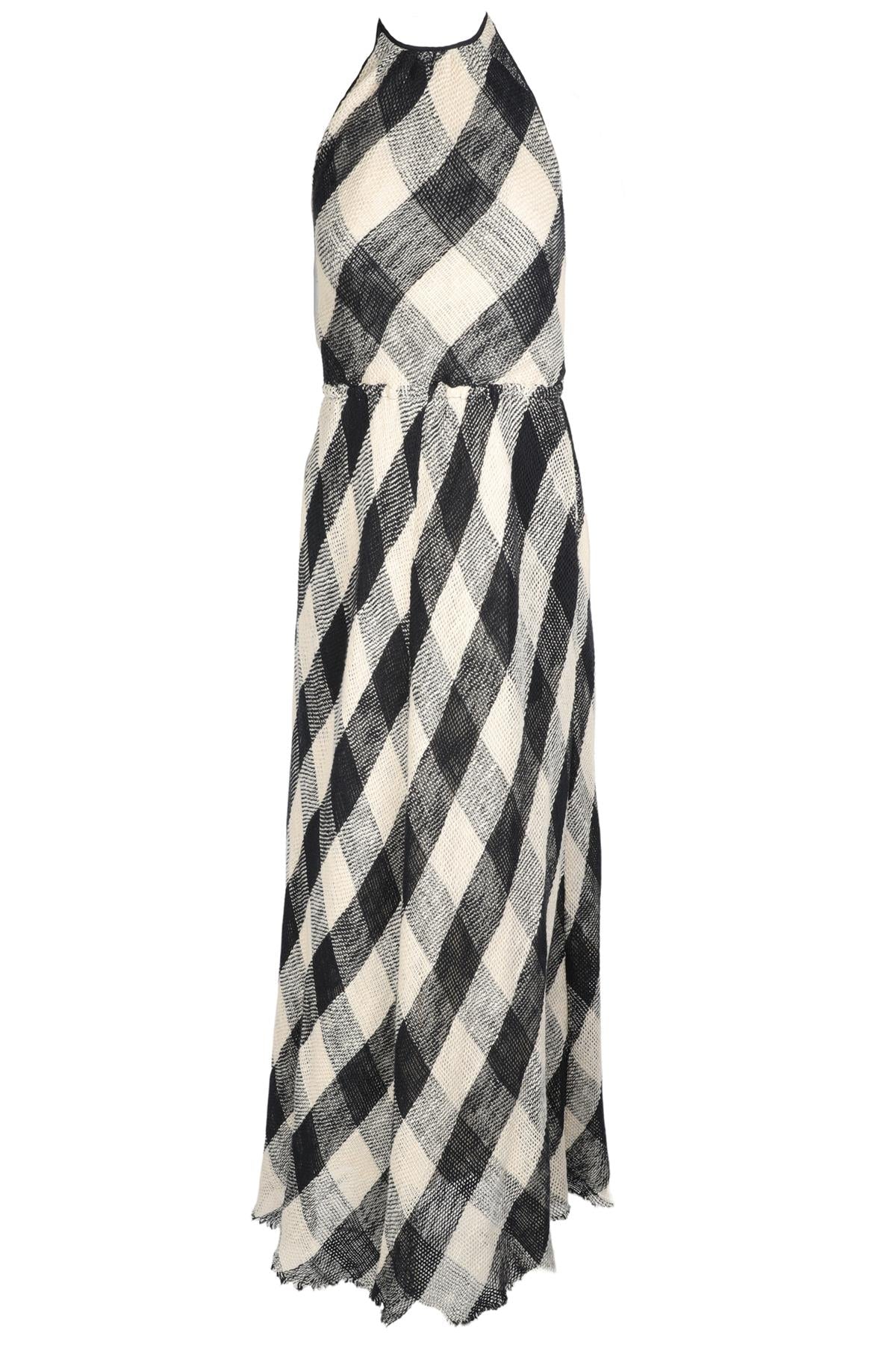 RAEY NAVY COTTON MAXI DRESS XXSMALL/XSMALL