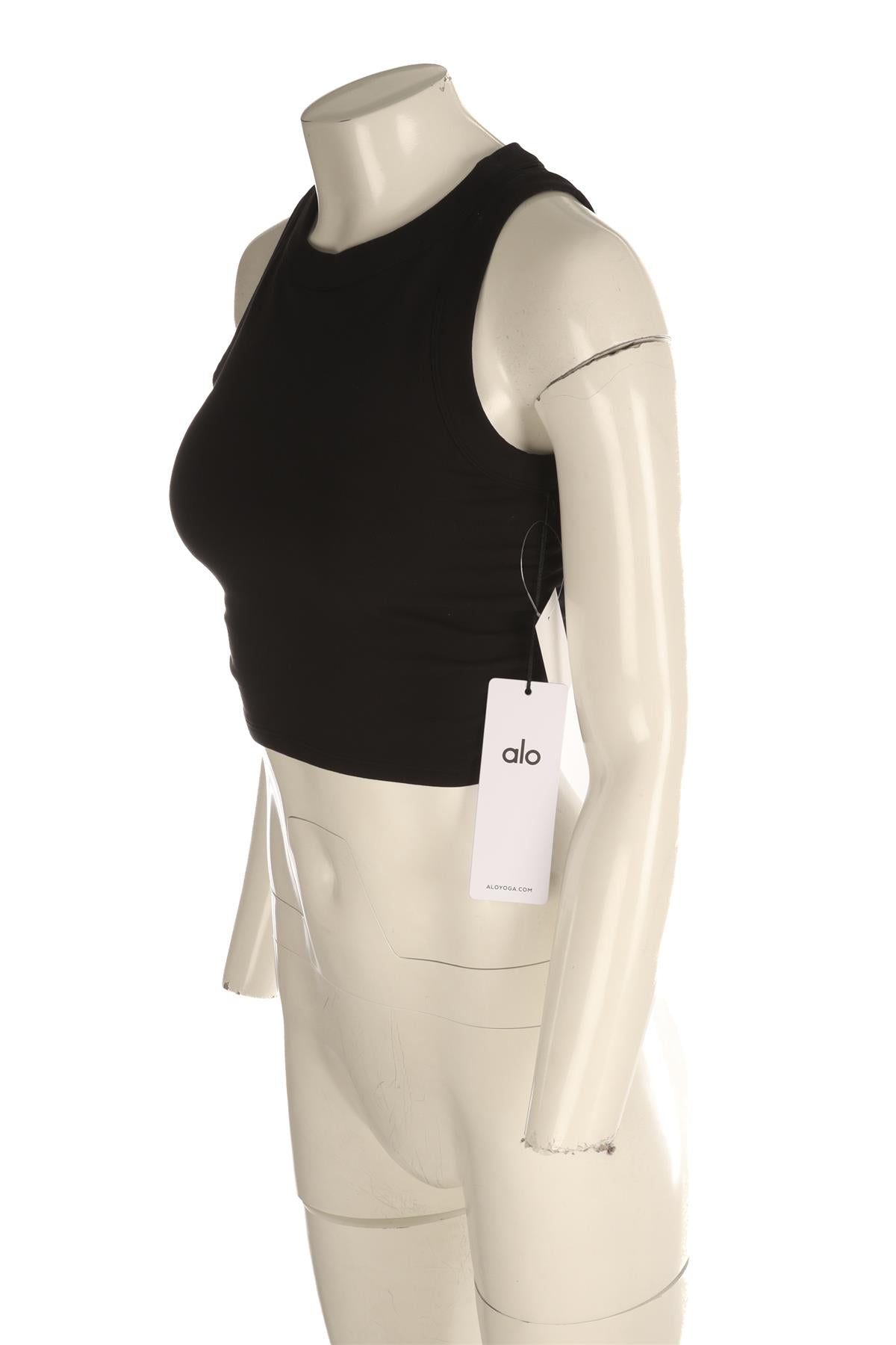 ALO YOGA JERSEY BLACK TOP SMALL