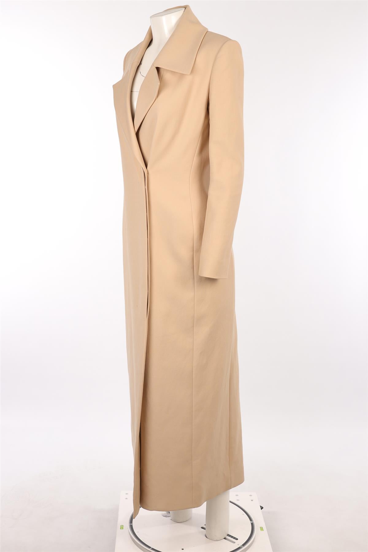 THE ROW BEIGE COTTON COAT US 8 UK 12