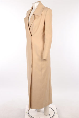 THE ROW BEIGE COTTON COAT US 8 UK 12