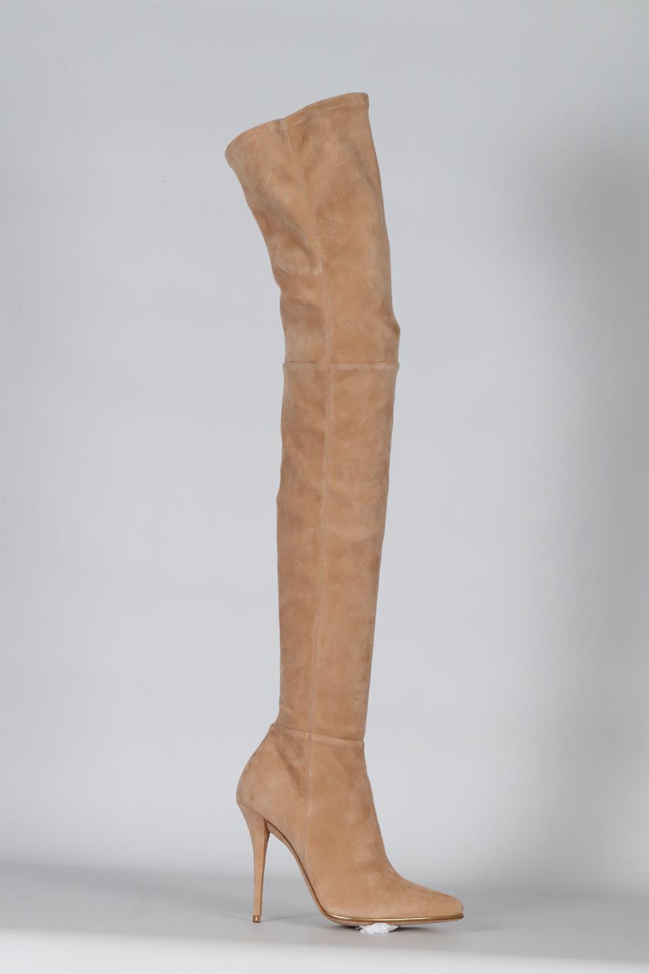 BALMAIN SUEDE OVER THE KNEE BOOTS EU 38 UK 5 US 8