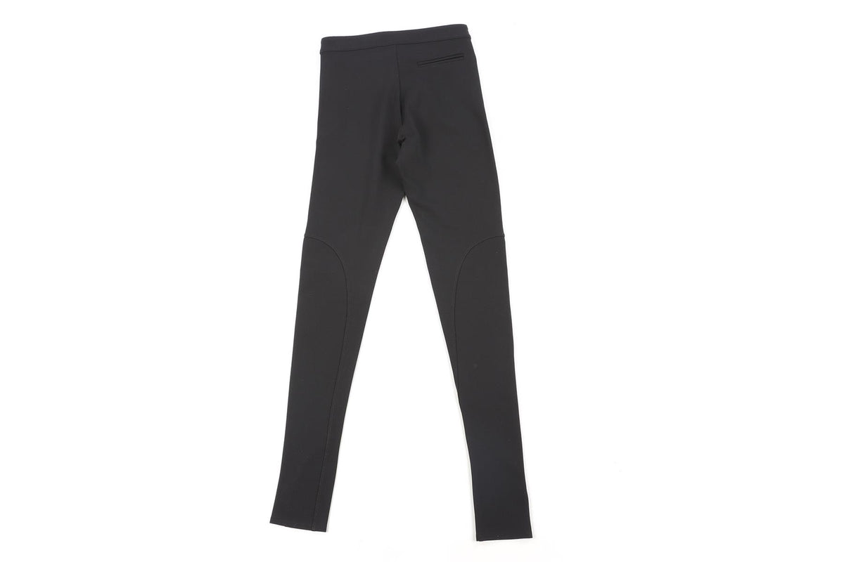 GIVENCHY BLACK CREPE SKINNY PANTS FR 34 UK 6