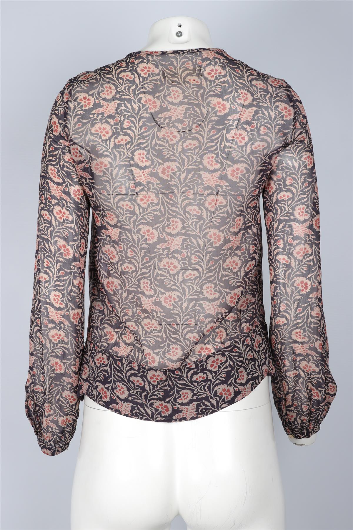 ISABEL MARANT ÉTOILE PURPLE CHIFFON TOP FR 34 UK 6