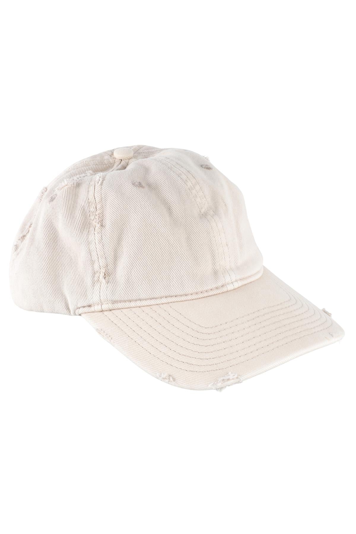 SKIMS TAUPE COTTON BASEBALL CAP ONE SIZE