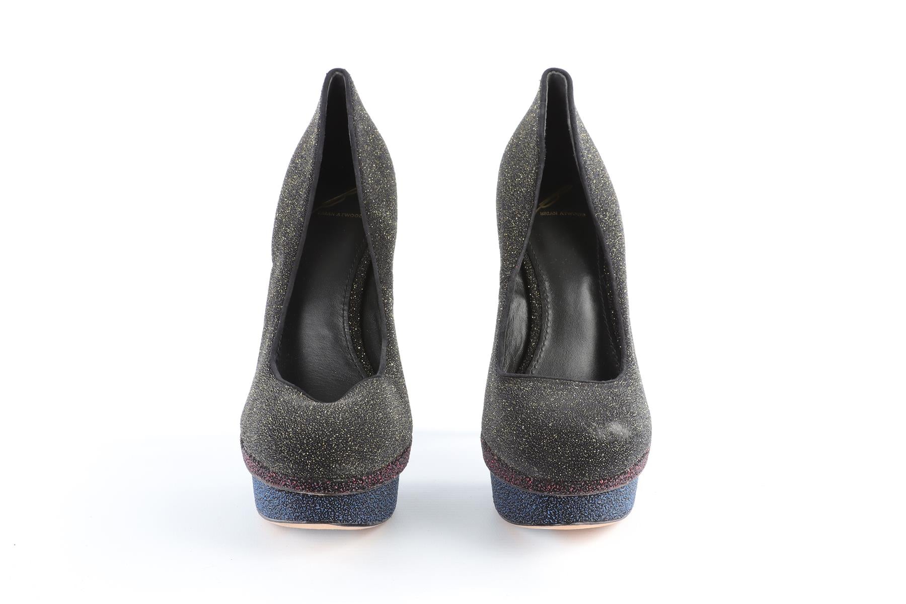 BRIAN ATWOOD MULTI FABRIC PLATFORM PUMPS