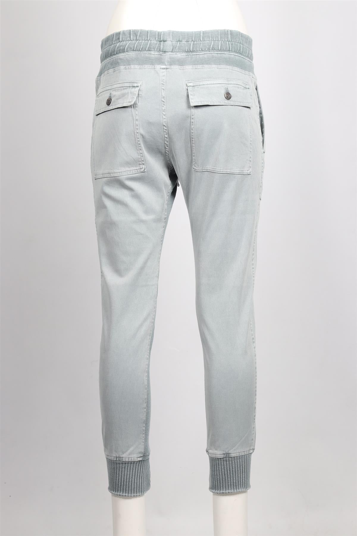 JAMES PERSE BLUE COTTON TAPERED PANTS SMALL