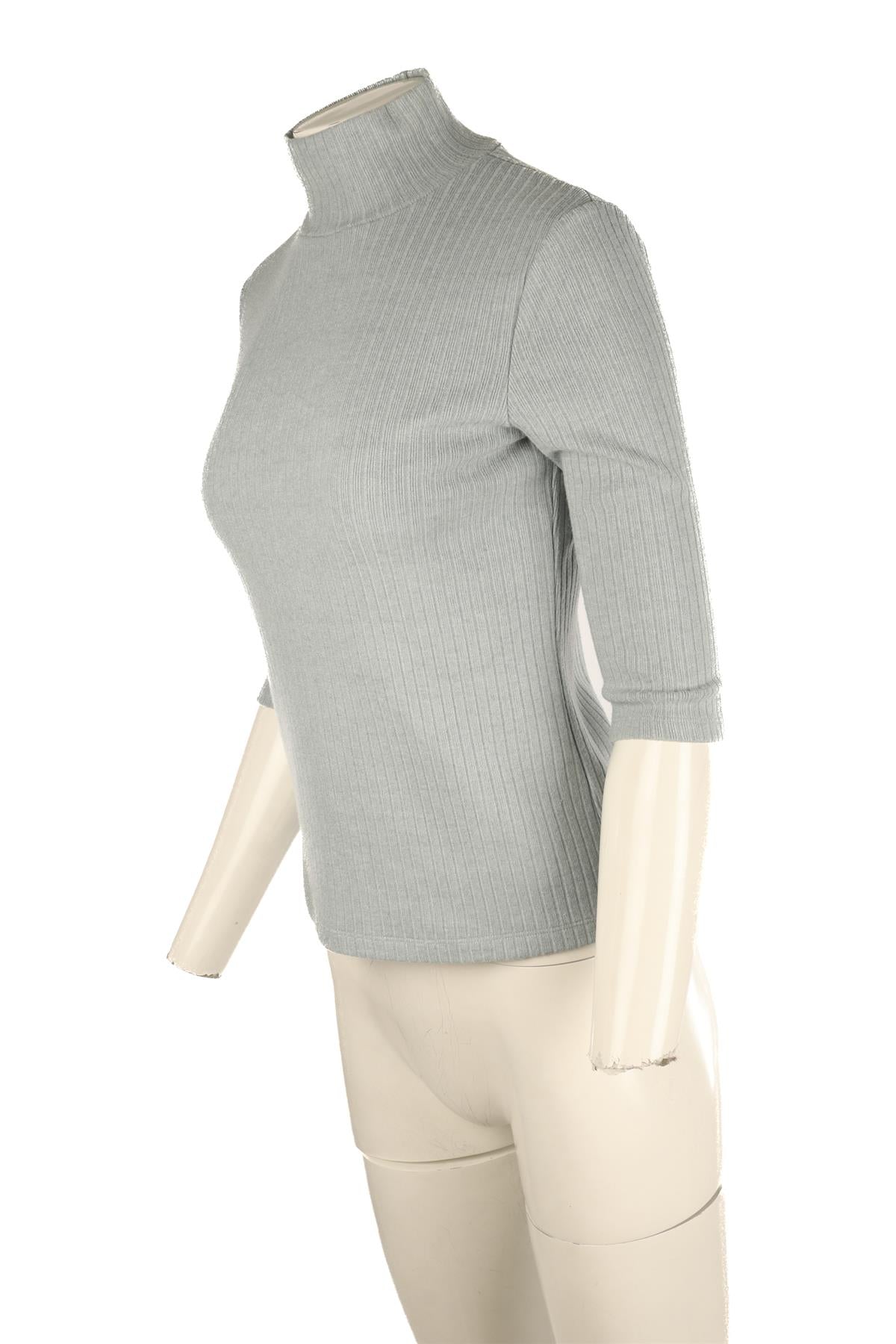 VINCE BLUE KNIT TOP MEDIUM