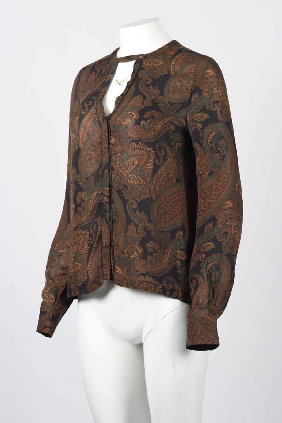 A.L.C. PRINTED SILK TOP SMALL
