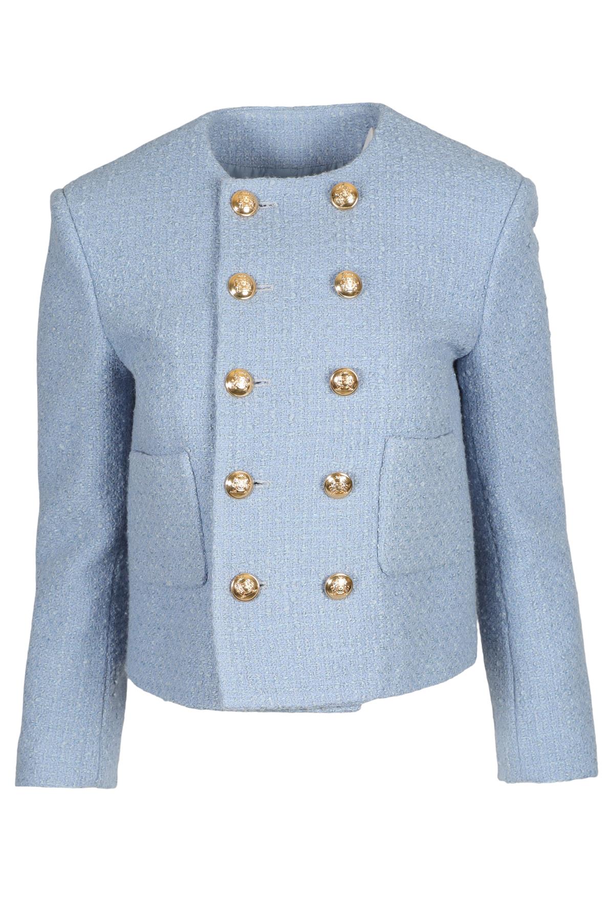 CELINE BLUE 2022 WOOL JACKET FR 36 UK 8