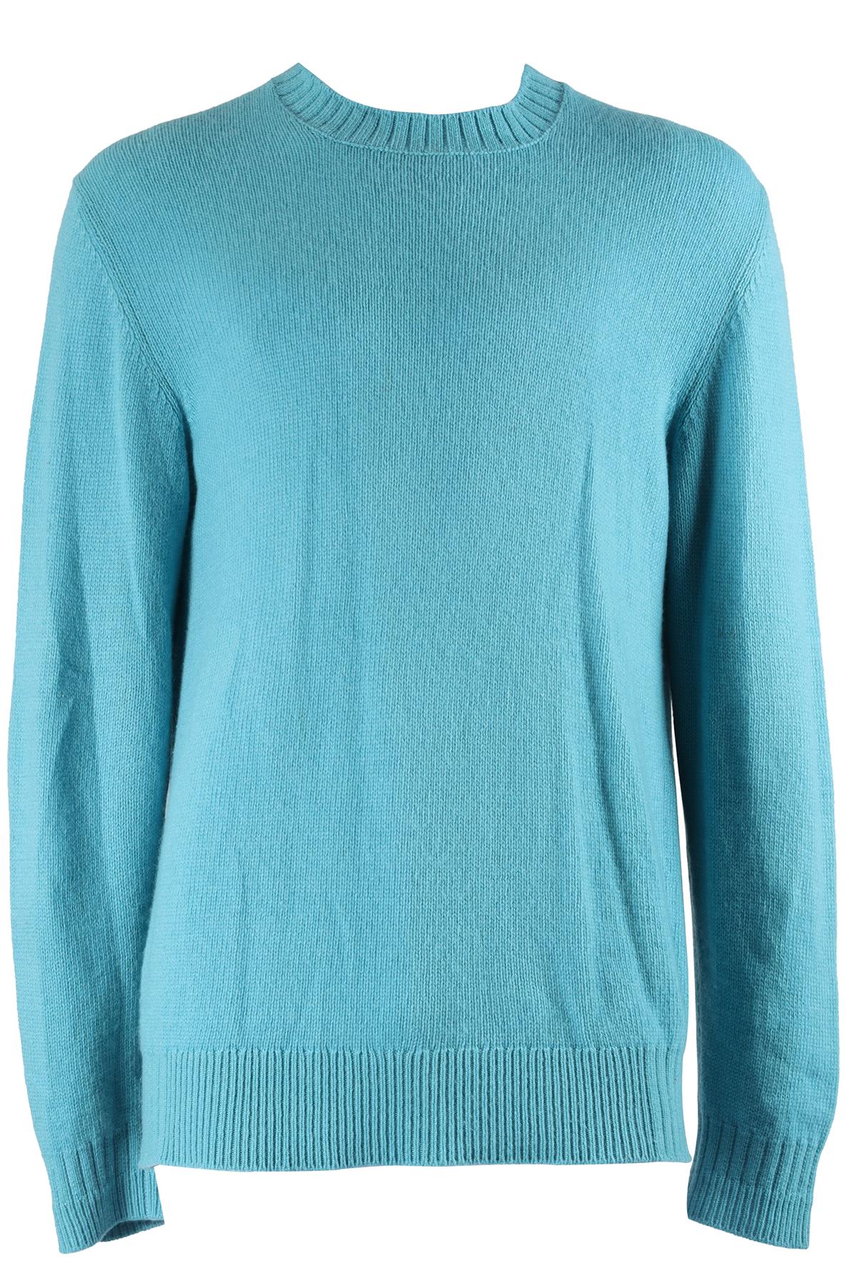 LORO PIANA BLUE MEN'S CASHMERE SWEATER IT 52