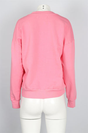 SPRWMN PINK COTTON SWEATSHIRT XSMALL