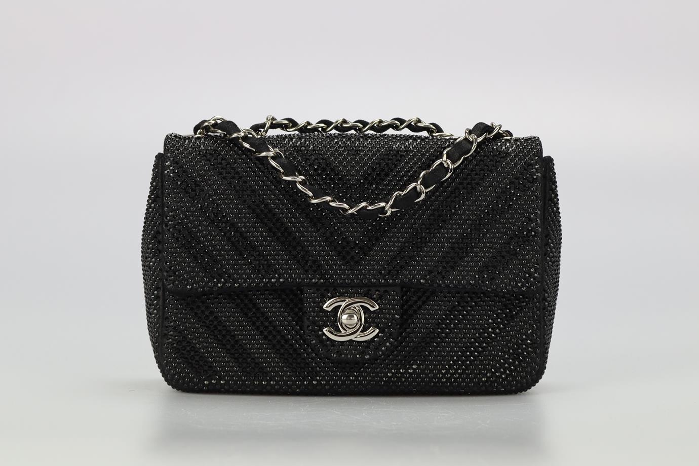 Chanel Mini Flap Silver Hardware - 61 For Sale on 1stDibs