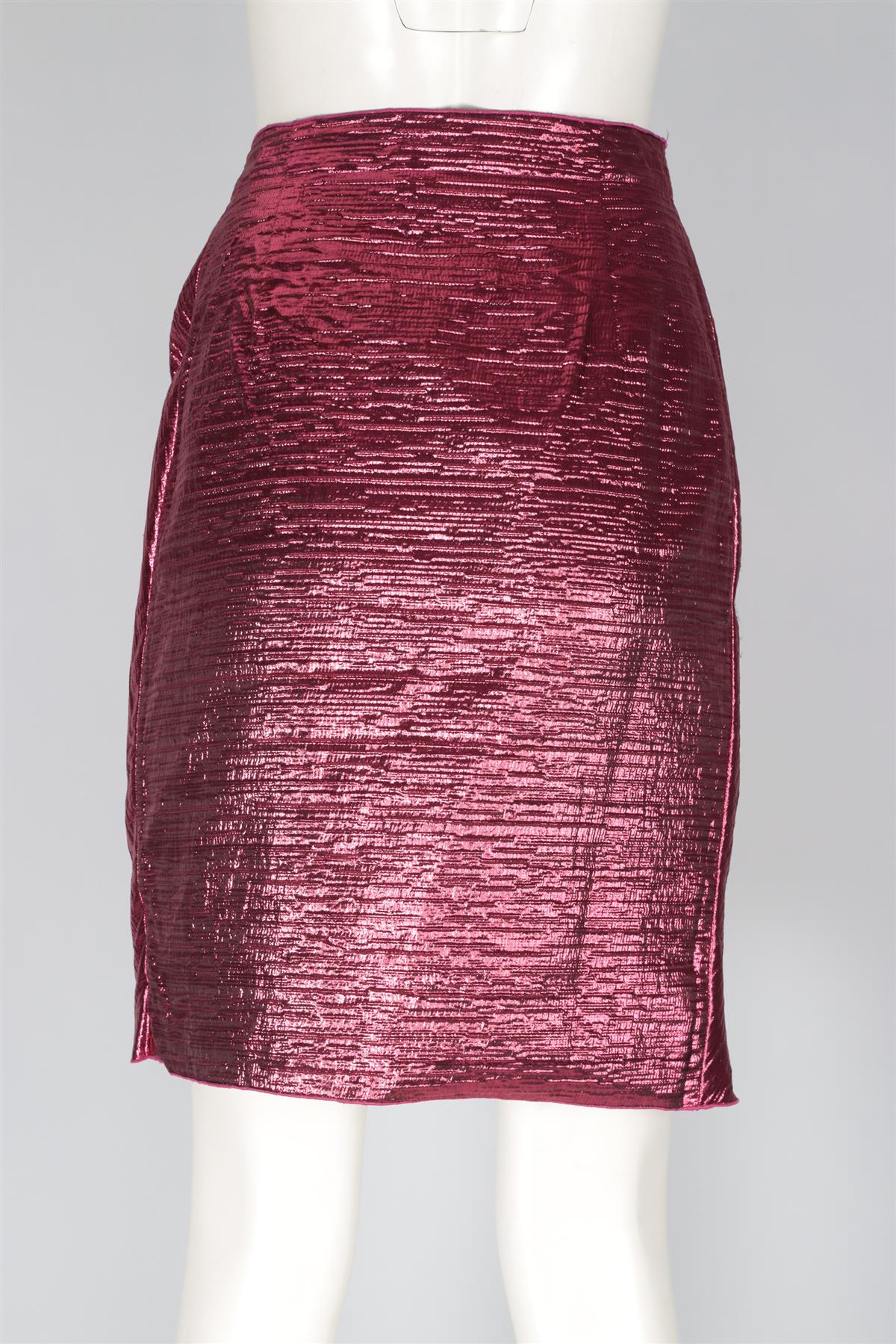 LANVIN PINK 2014 MINI SKIRT FR 40 UK 12