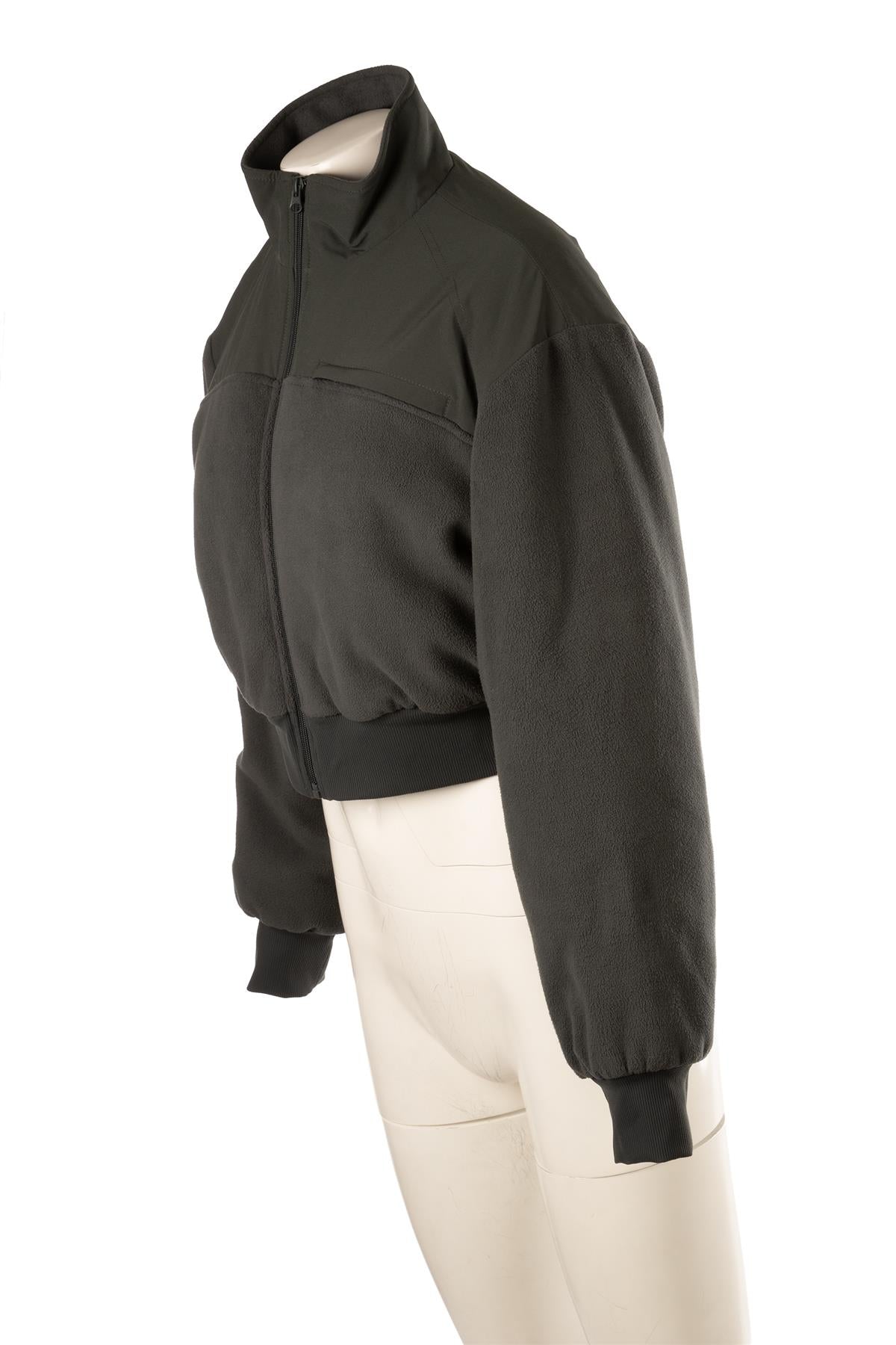 ALO YOGA GREEN FLEECE JACKET MEDIUM