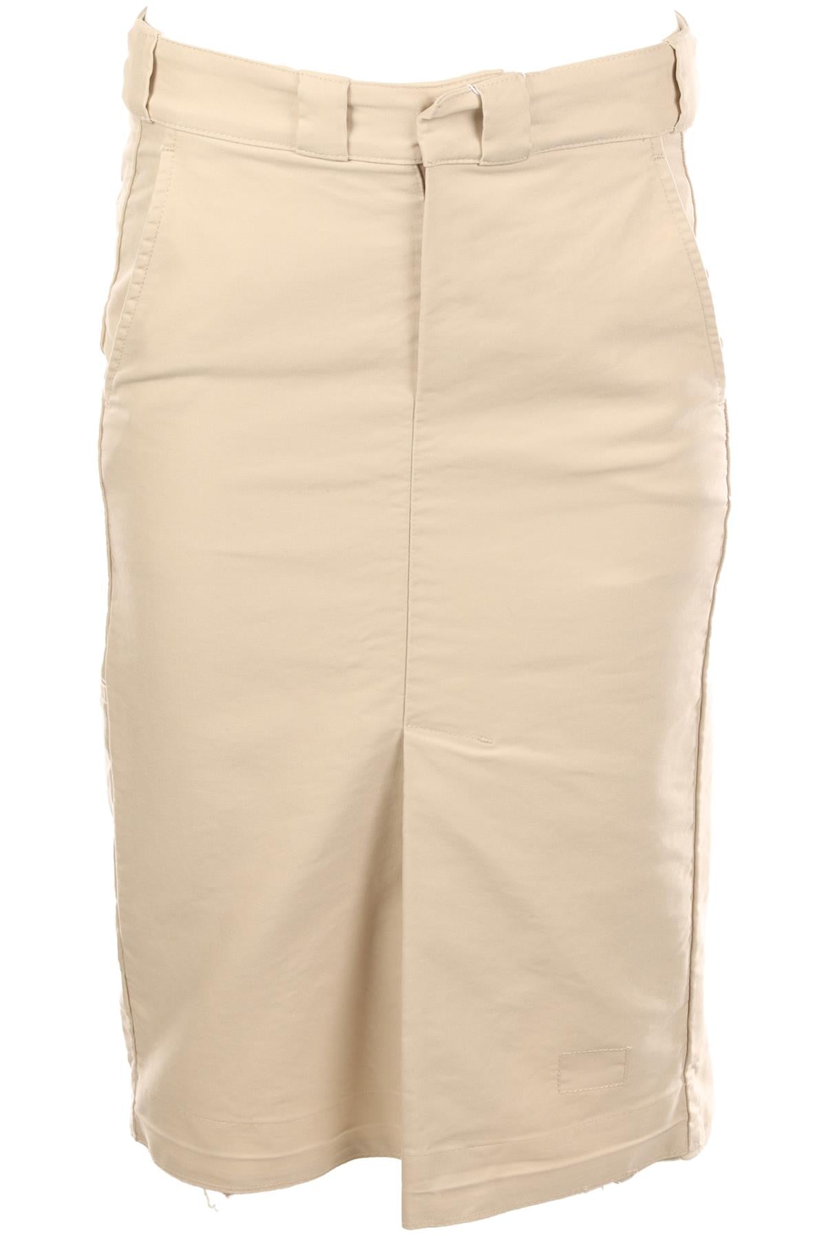 MAISON MARGIELA ECRU COTTON MIDI SKIRT IT 38 UK 6