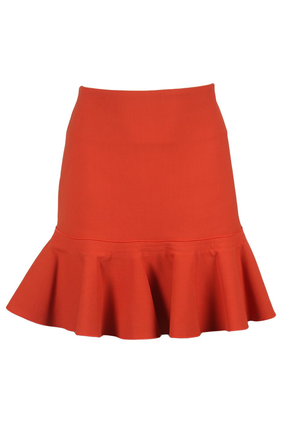 VICTORIA VICTORIA BECKHAM WOOL BLEND MINI SKIRT UK 10