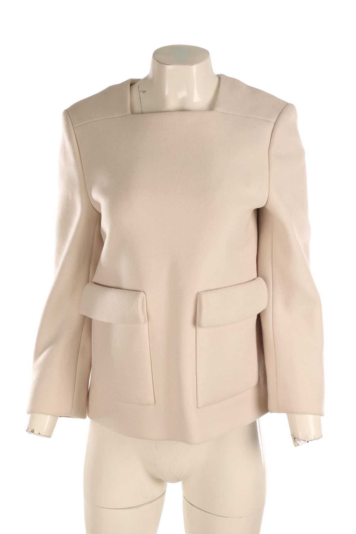 STELLA MCCARTNEY ECRU WOOL TOP IT 42 UK 10