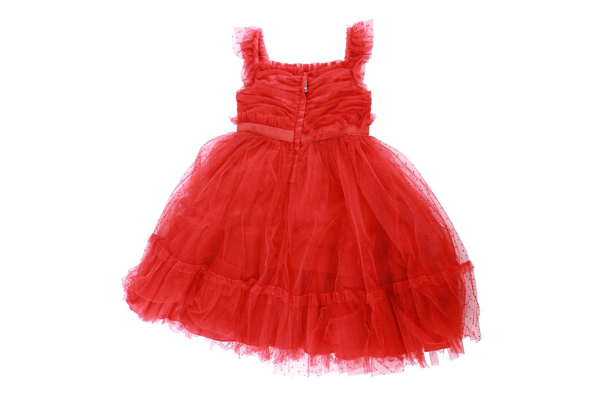 DOLCE & GABBANA RED KIDS GIRLS DRESS 24-30 MONTHS