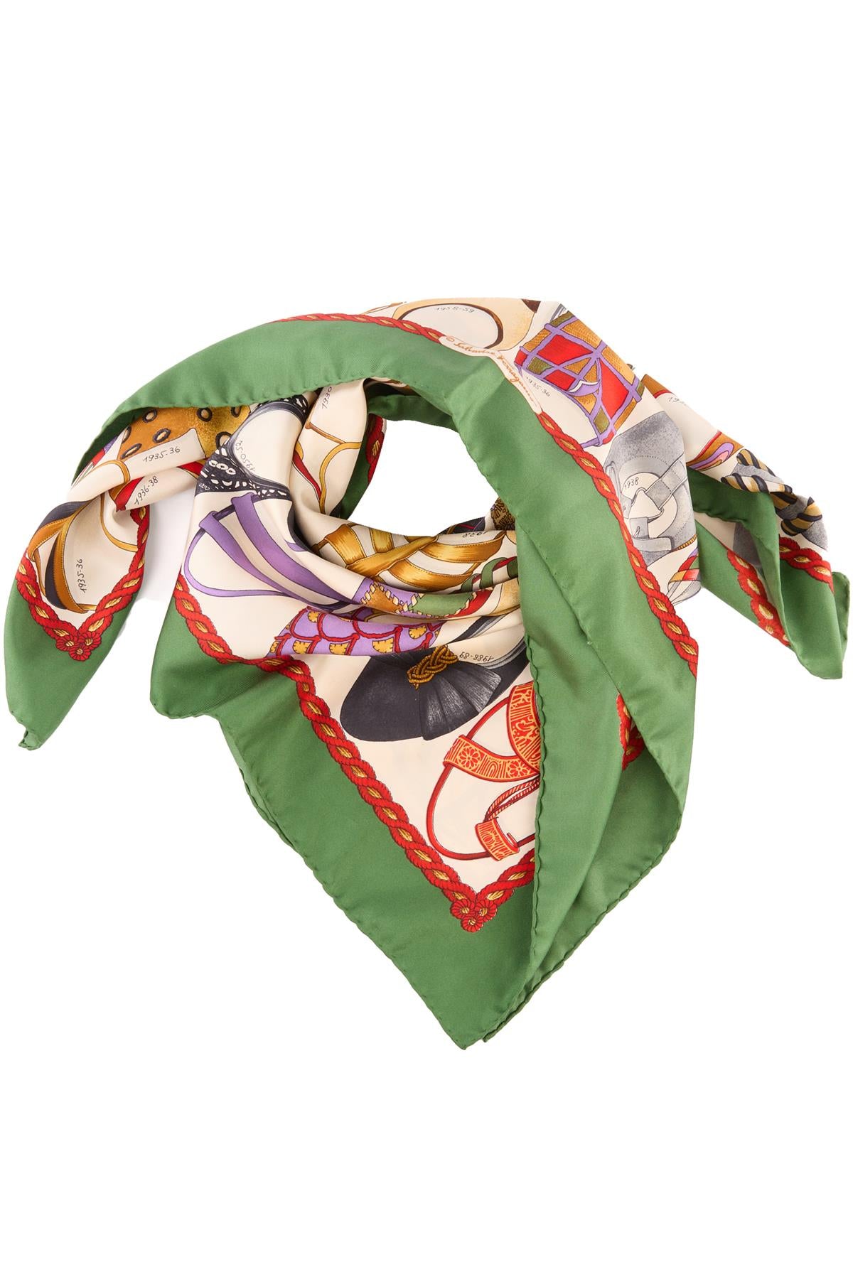 SALVATORE FERRAGMANO MULTI SILK SCARF