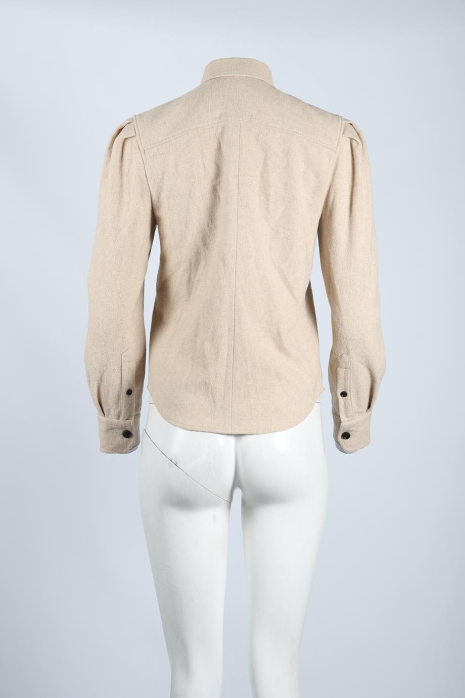 ISABEL MARANT ÉTOILE WOOL BLEND SHIRT FR 34 UK 6