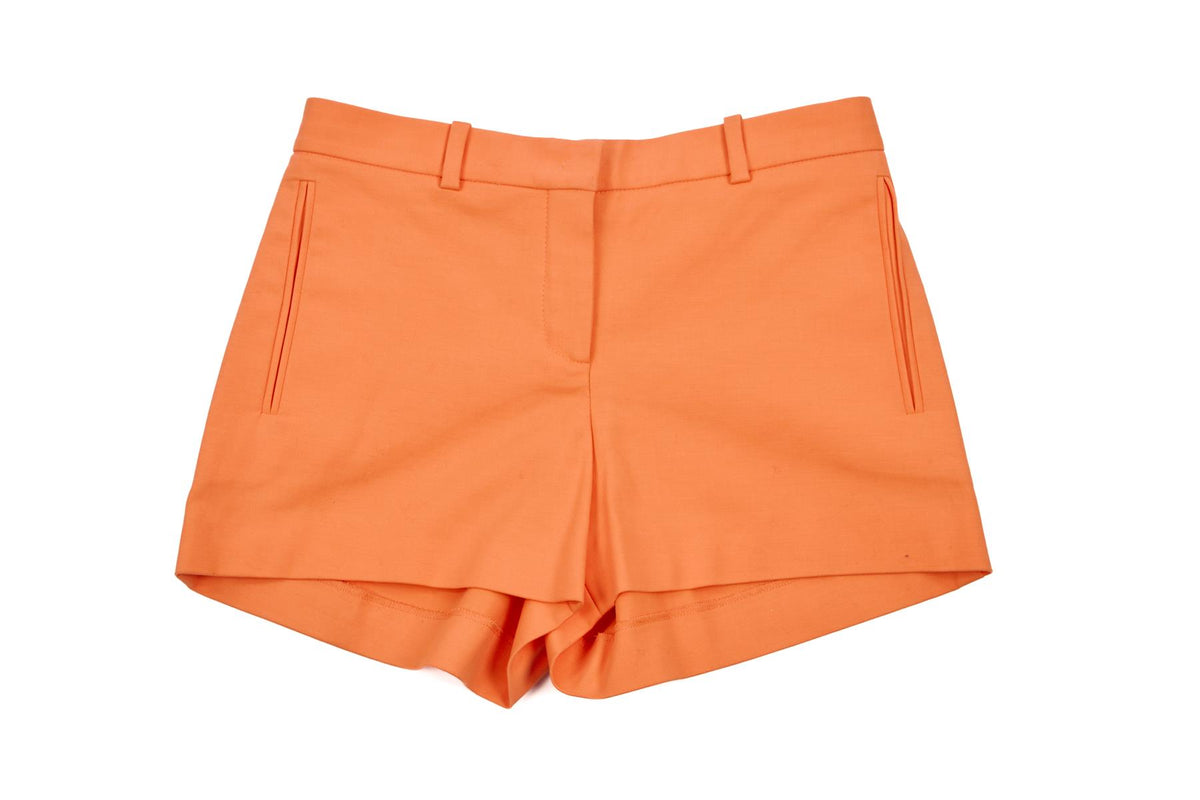 VERSACE ORANGE COTTON SHORTS IT 38 UK 6