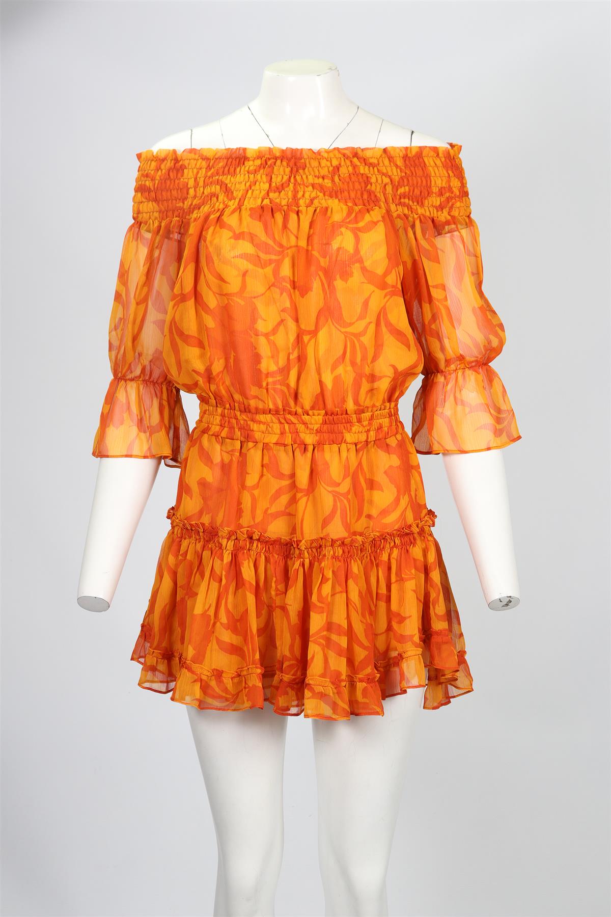 MISA LOS ANGELES CHIFFON MINI DRESS MEDIUM
