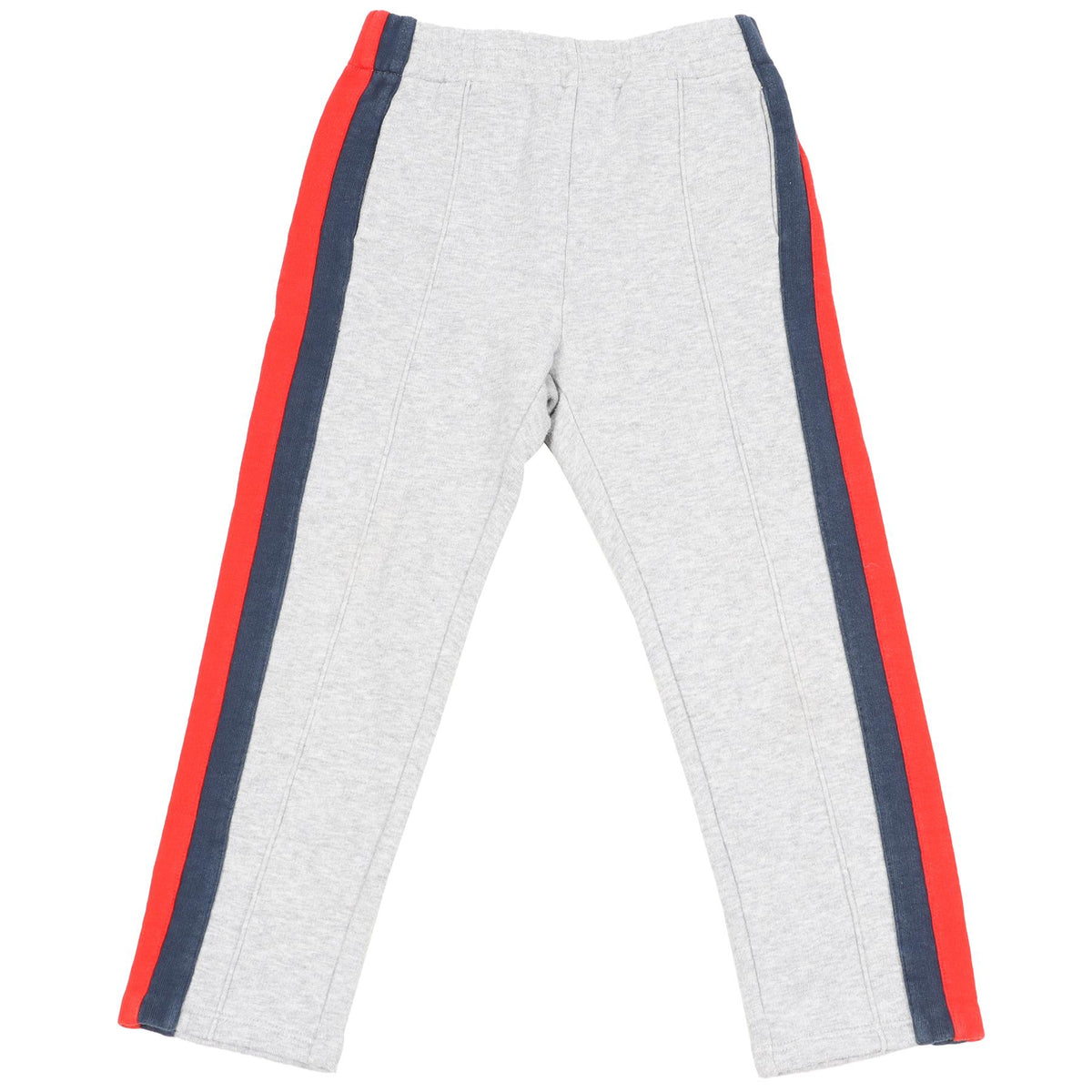 GUCCI GREY, NAVY AND RED KIDS BOYS COTTON PANTS 9 YEARS