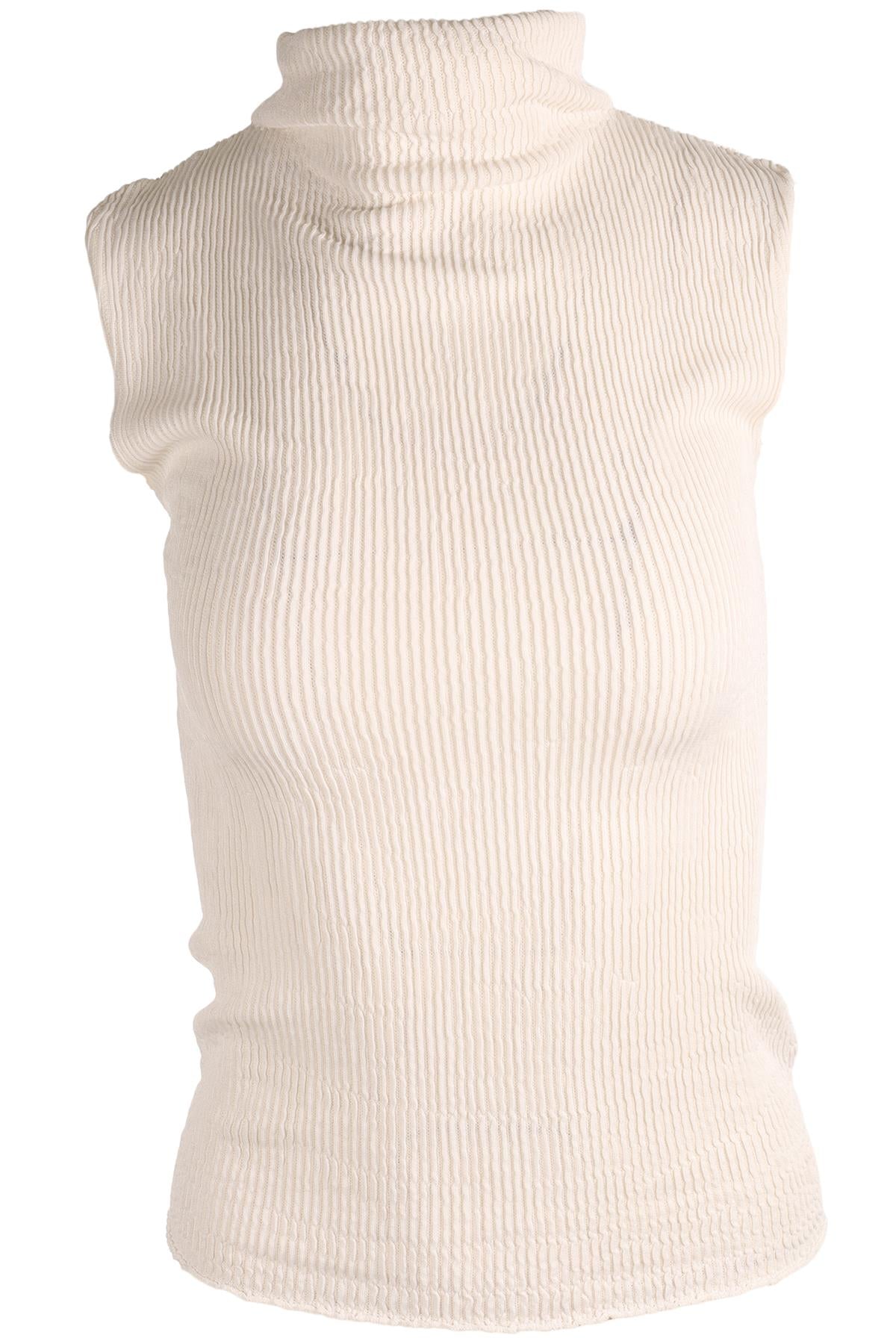 ALEX EAGLE WHITE KNIT TOP LARGE