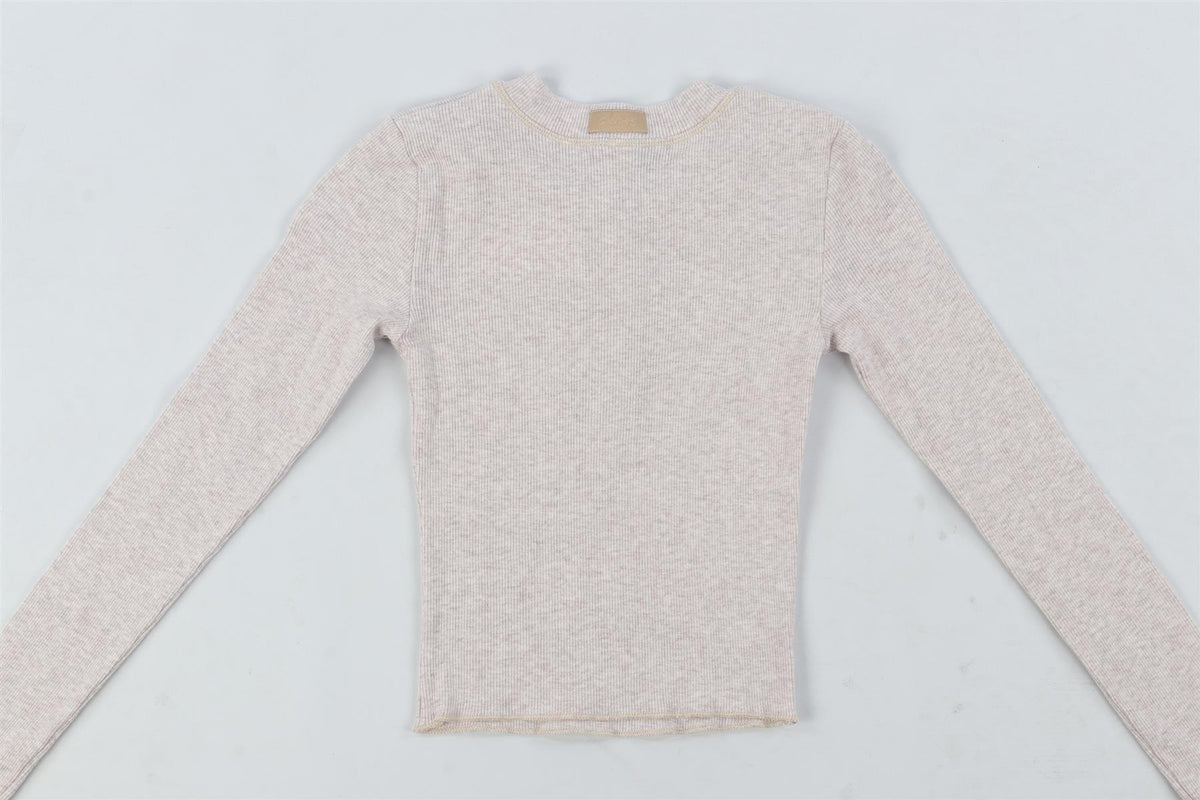SKIMS GREY COTTON TOP XXSMALL