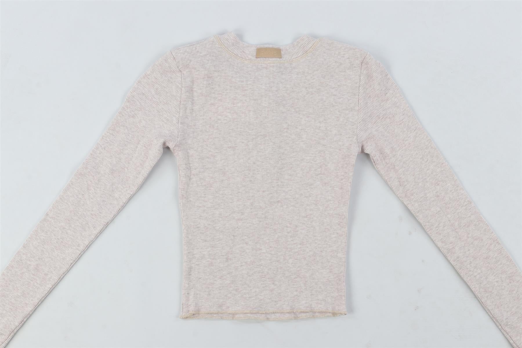 SKIMS GREY COTTON TOP XXSMALL