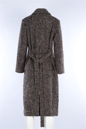 VINCE BROWN WOOL COAT XSMALL