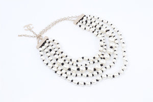 CHANEL IVORY 2016 CC PEARL NECKLACE