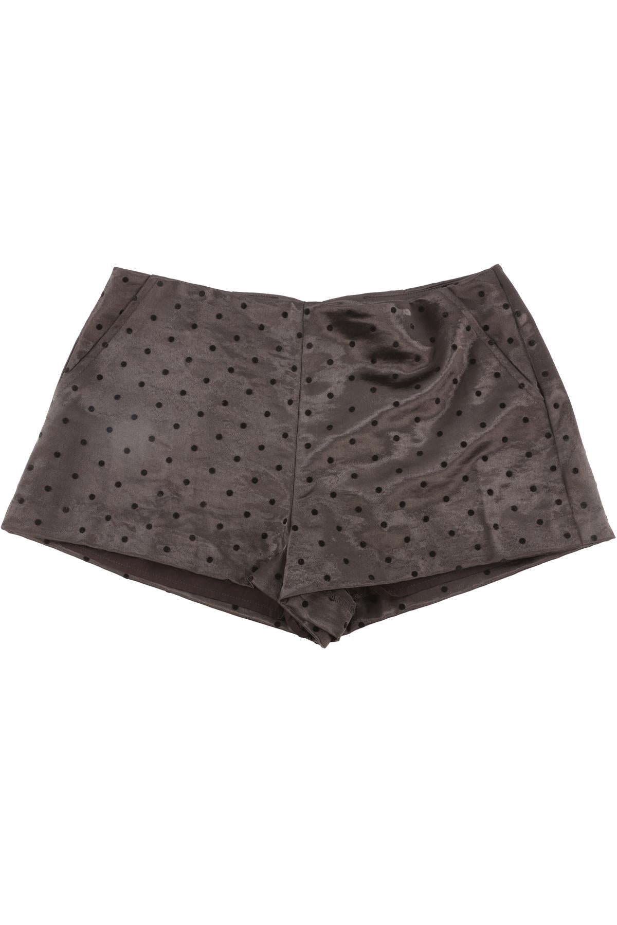 REFORMATION BLACK SATIN SHORTS US 2 UK 6