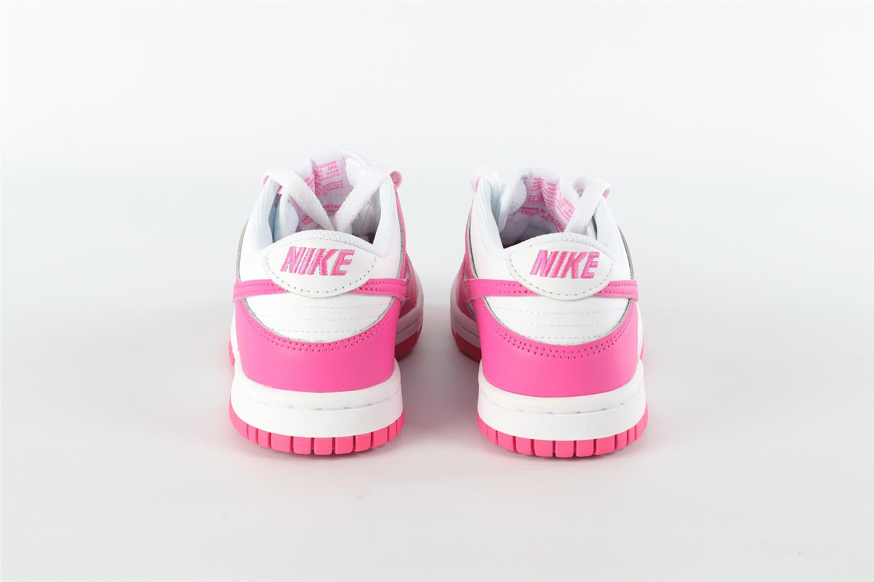 NIKE PINK LEATHER TRAINERS EU 37 UK 4 US 6.5
