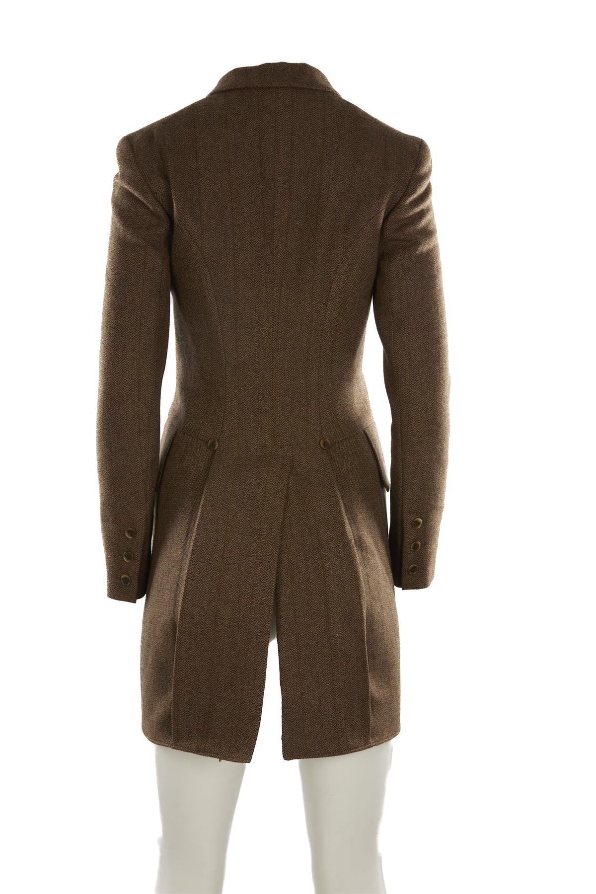 RALPH LAUREN BROWN WOOL BLAZER US 6 UK 10