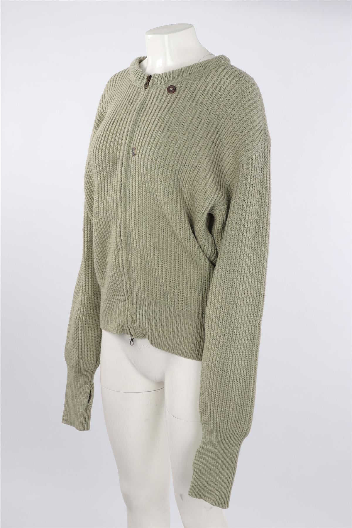 OUR LEGACY GREEN MEN'S WOOL CARDIGAN IT 50