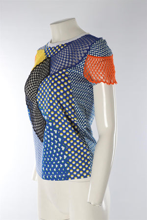 STELLA MCCARTNEY MULTI KNIT TOP IT 36 UK 4