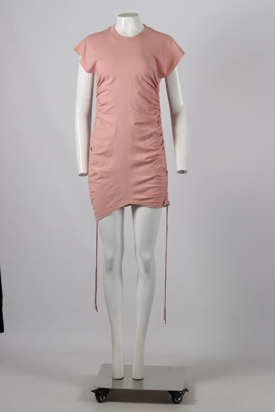 ALEXANDER WANG RUCHED COTTON MINI DRESS SMALL