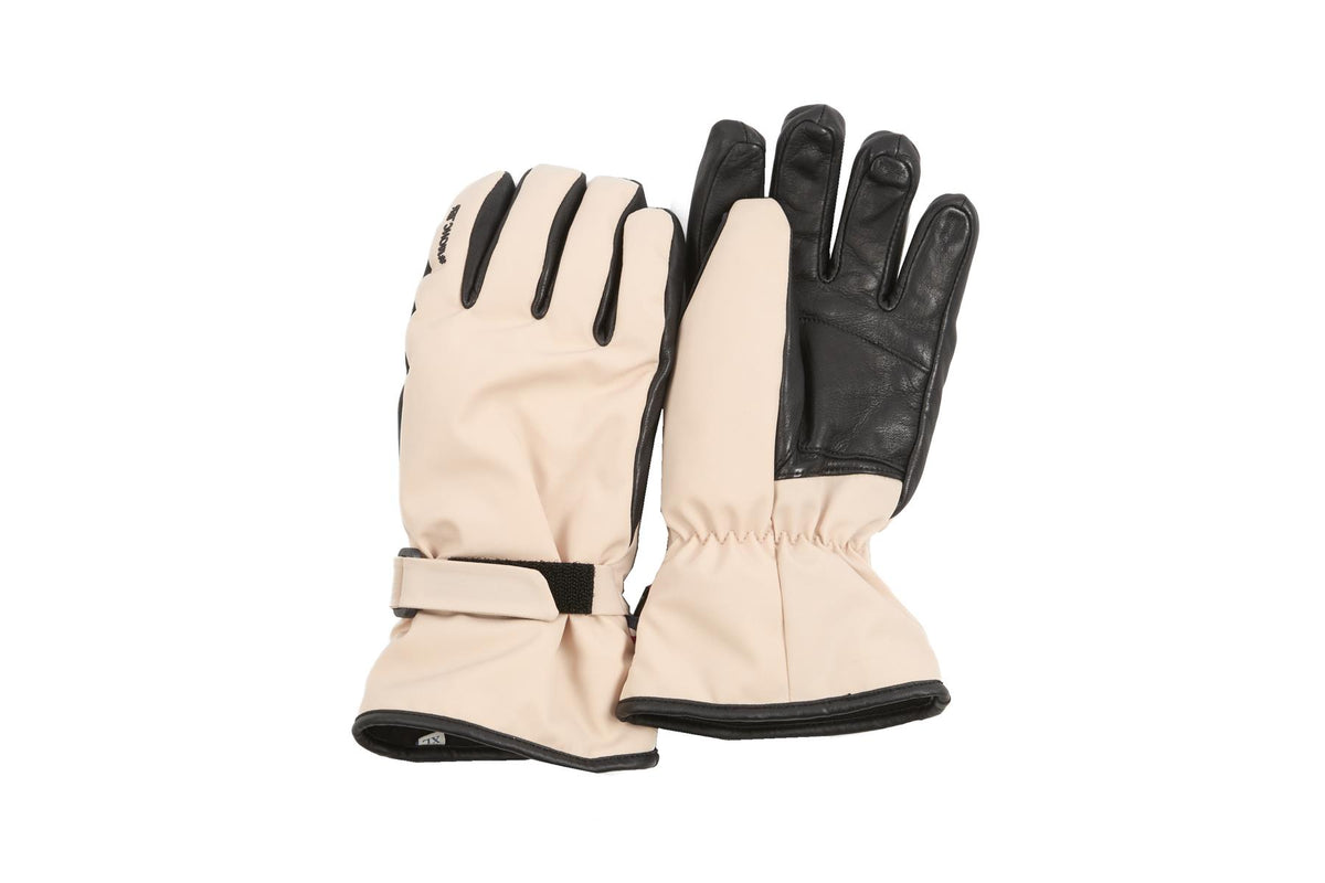 MONCLER GRENOBLE BEIGE KIDS GIRLS SKI GLOVES 12-14 YEARS