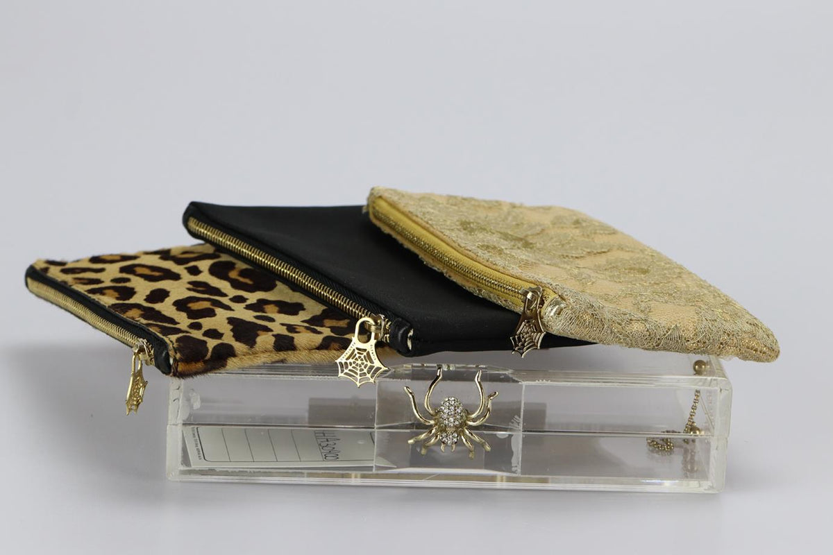 CHARLOTTE OLYMPIA SPIDER PERSPEX CLUTCH