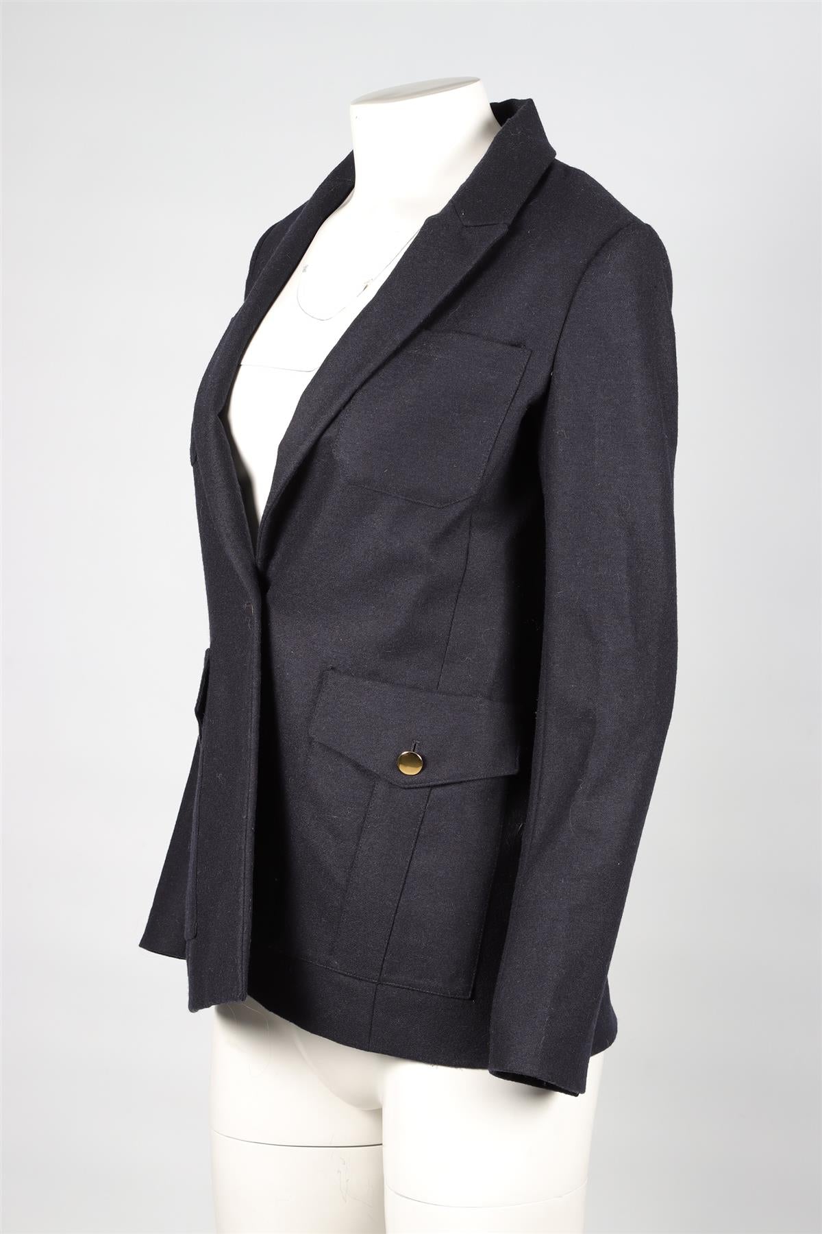 ME+EM NAVY WOOL BLAZER UK 6